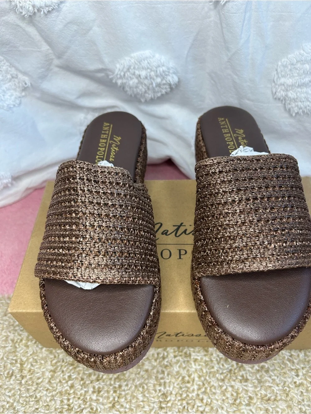 Anthropologie Matisse Montego Platform Slides